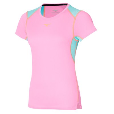 Camisa Mizuno Dryaeroflow Mujer - Rosas - Chile M935ZLMHFE